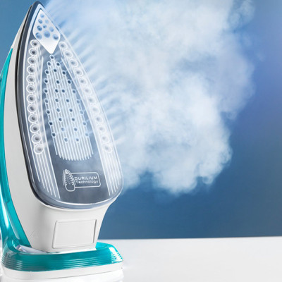 Bàn Ủi Hơi Nước TEFAL FV3910 - Trắng Xanh - Hàng Chính Hãng